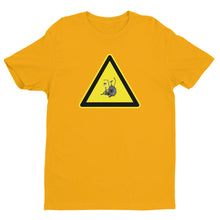 Load image into Gallery viewer, Bike Caution Short Sleeve Fitted T-shirt